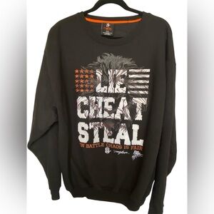 Miskeen originals men’s 2XL sweatshirt black with decal on front, lions face